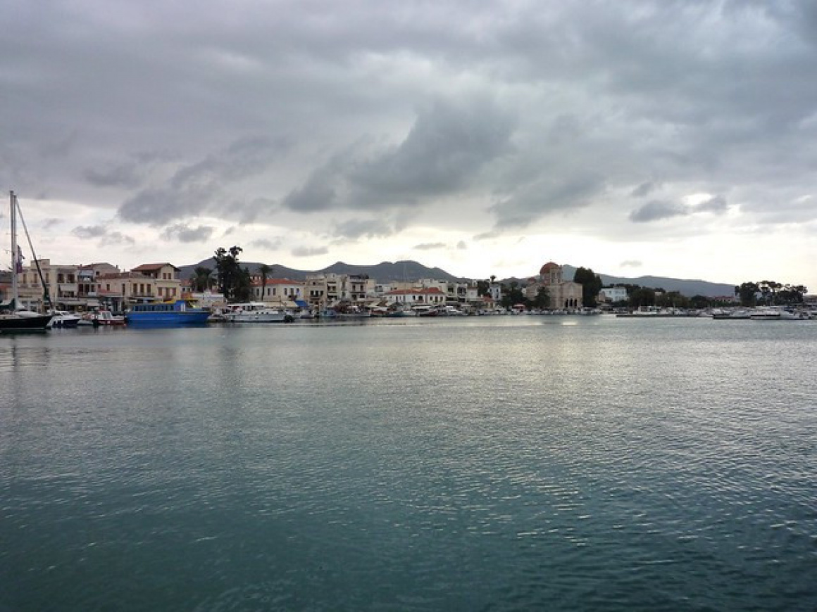 Aegina Town skyline