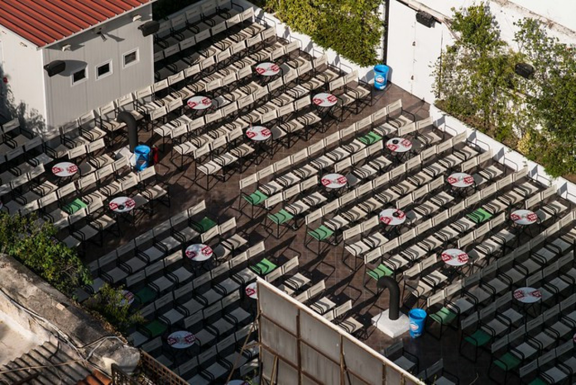 empty open air cinema