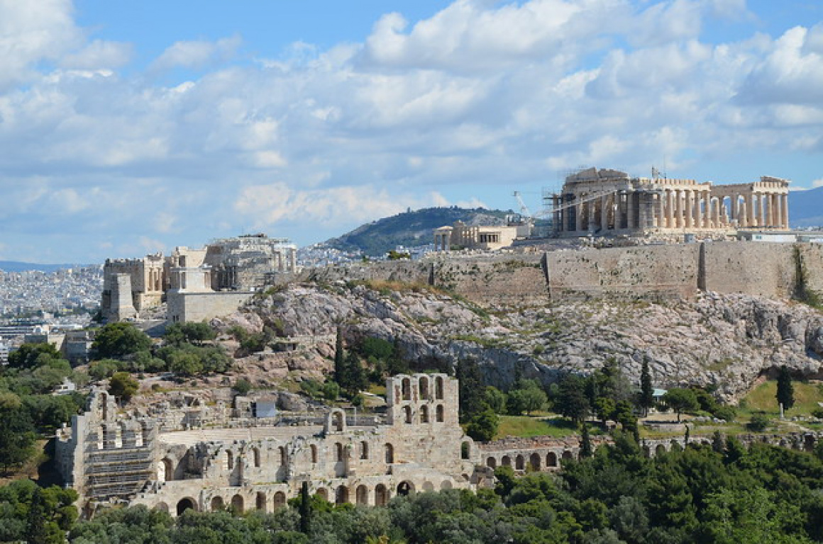 'The Acropolis of Athens viewed from the Hill of the Muses' - Athens
